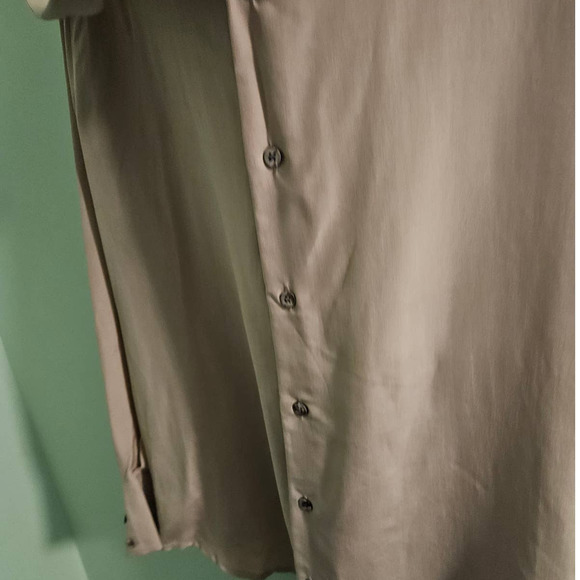 VINTAGE 1980s Anne Pinkerton Collection Beige Silk Blouse Est. Size XL - Picture 6 of 12